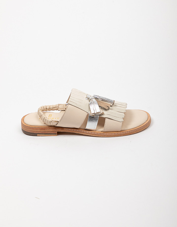 Crickit platte sandalen wit