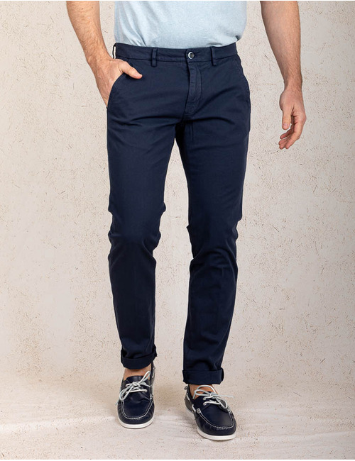 Mason's slim fit broek blauw