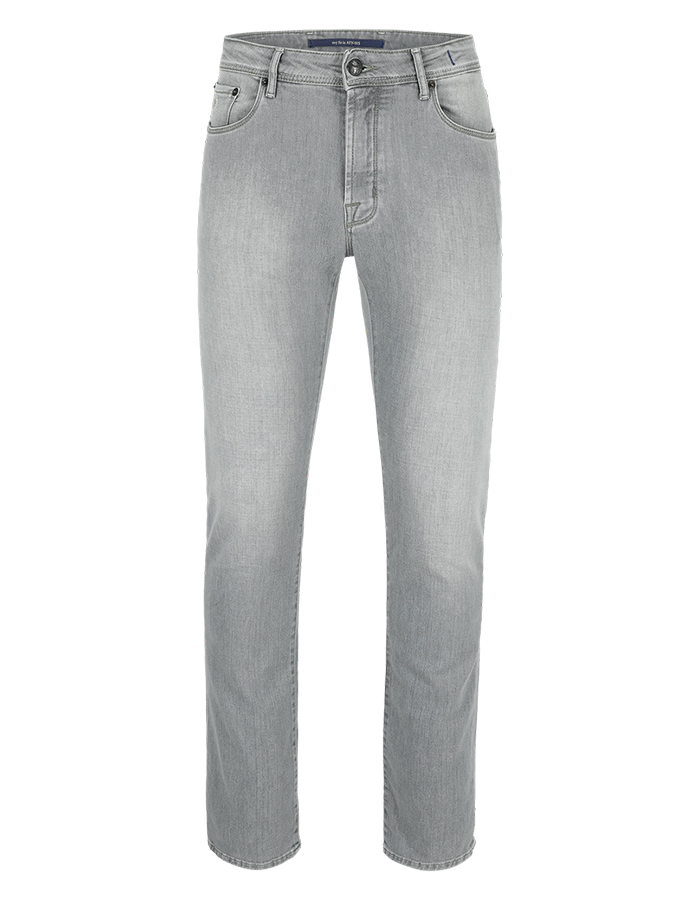 Grijze slim fit stretch jeans – ATN01S