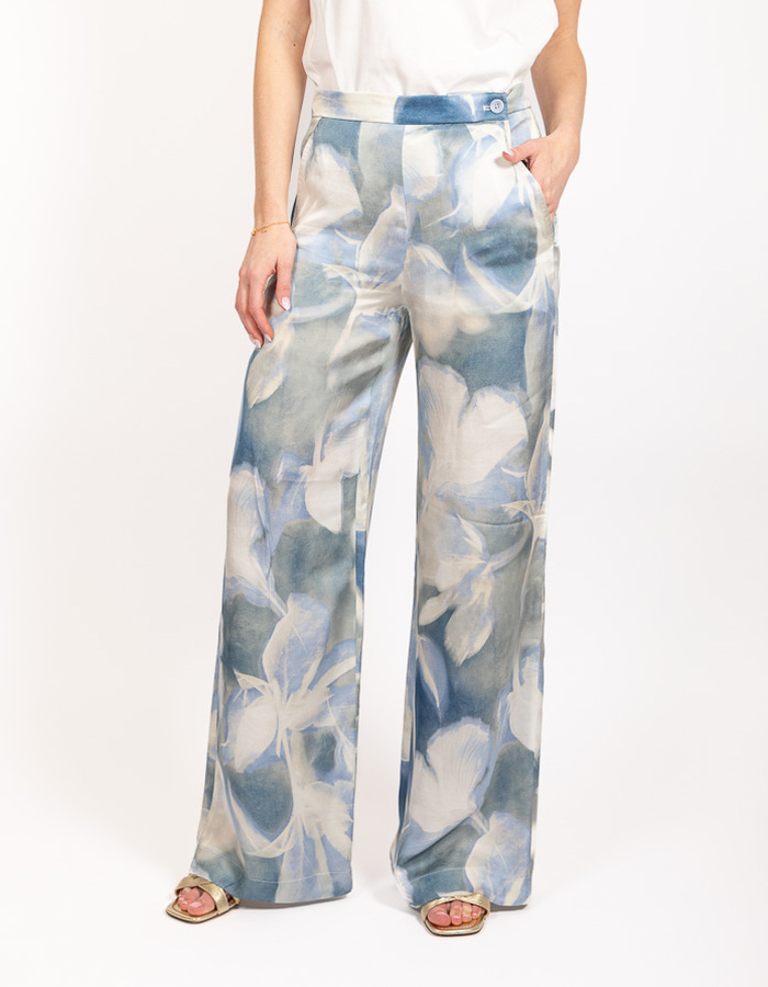 Raffaello Rossi geklede broek blauw