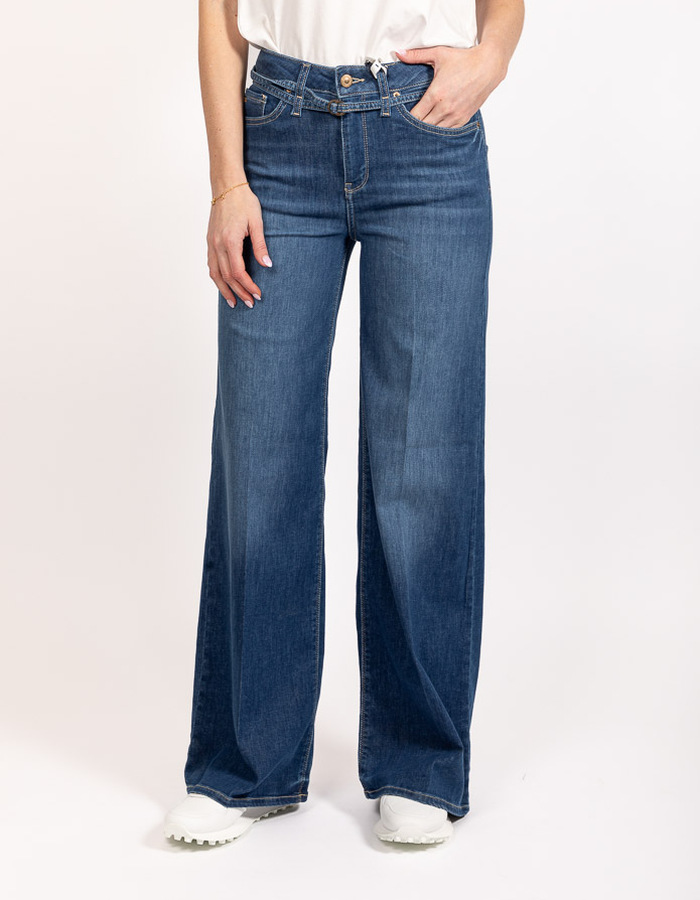 Raffaello Rossi regular fit jeans donkere washing