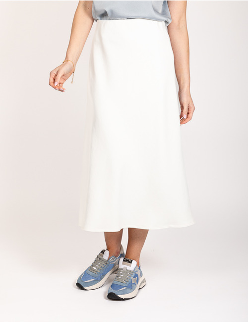 Drykorn midi rok ecru