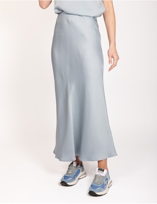 Drykorn lange rok blauw