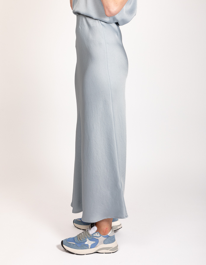 Drykorn lange rok blauw