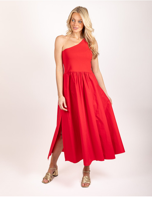 Twinset midi kleed rood