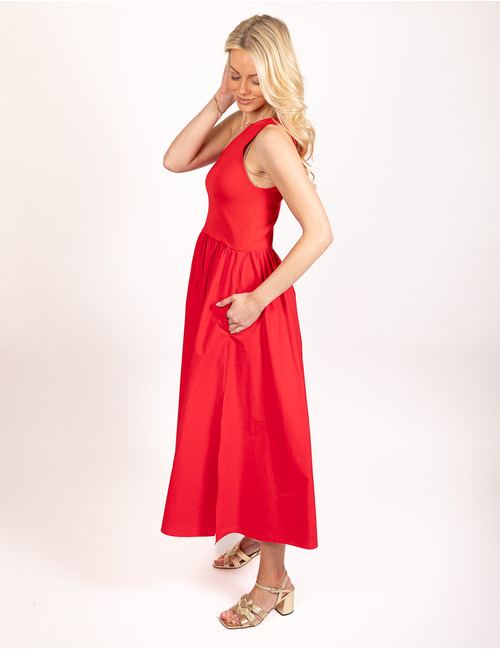 Twinset midi kleed rood