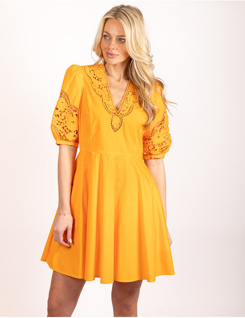 Twinset kort kleed geel