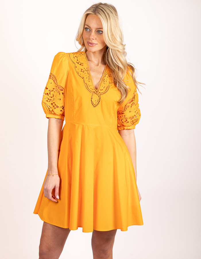 Twinset kort kleed geel