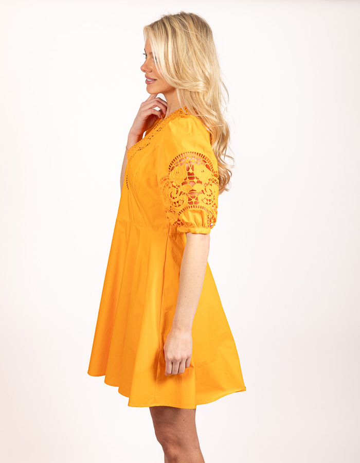Twinset kort kleed geel