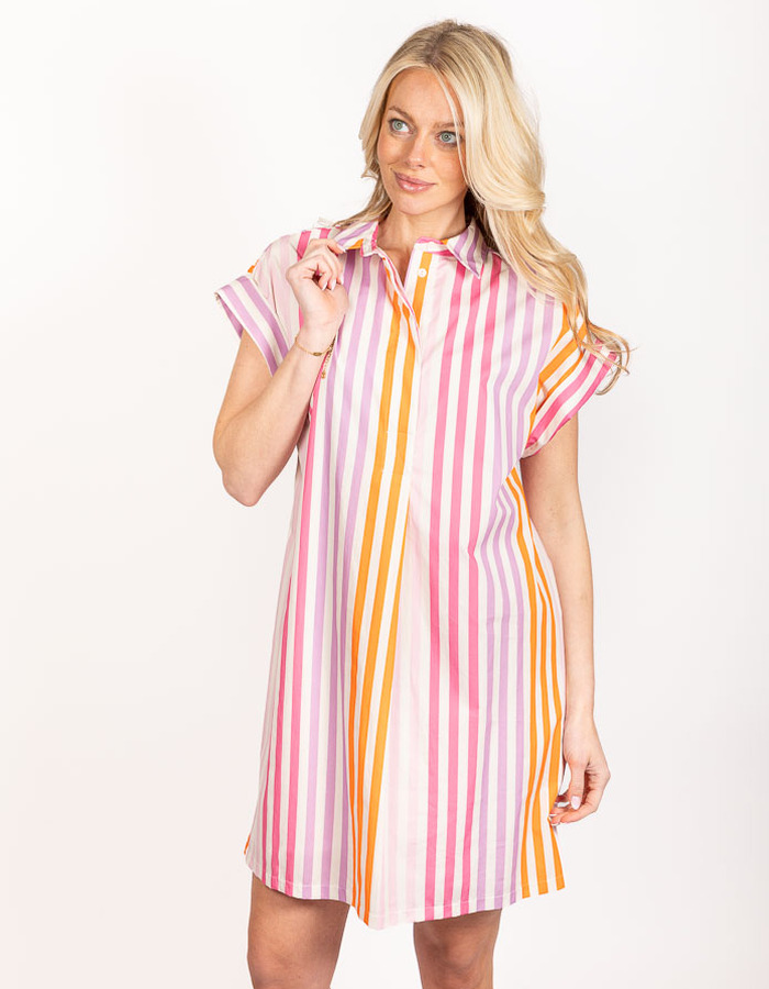 Senso kort kleed multicolor