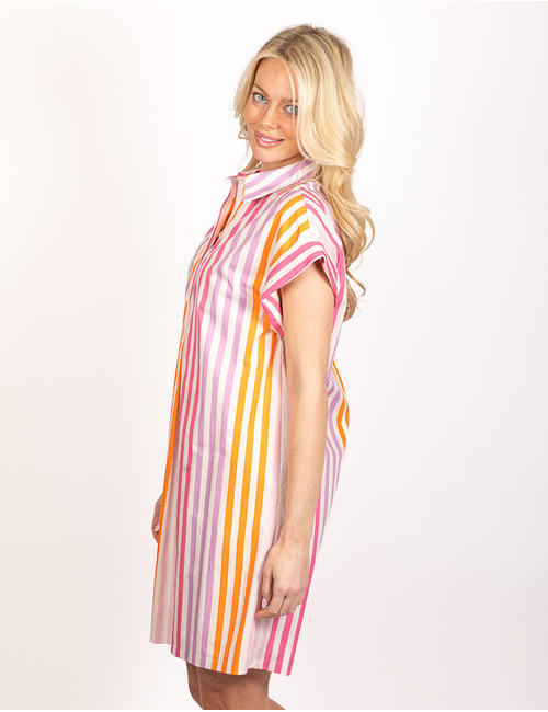 Senso kort kleed multicolor