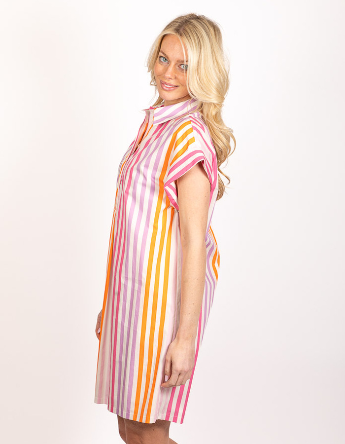 Senso kort kleed multicolor