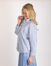 Lalotti lange mouw bloes blauw