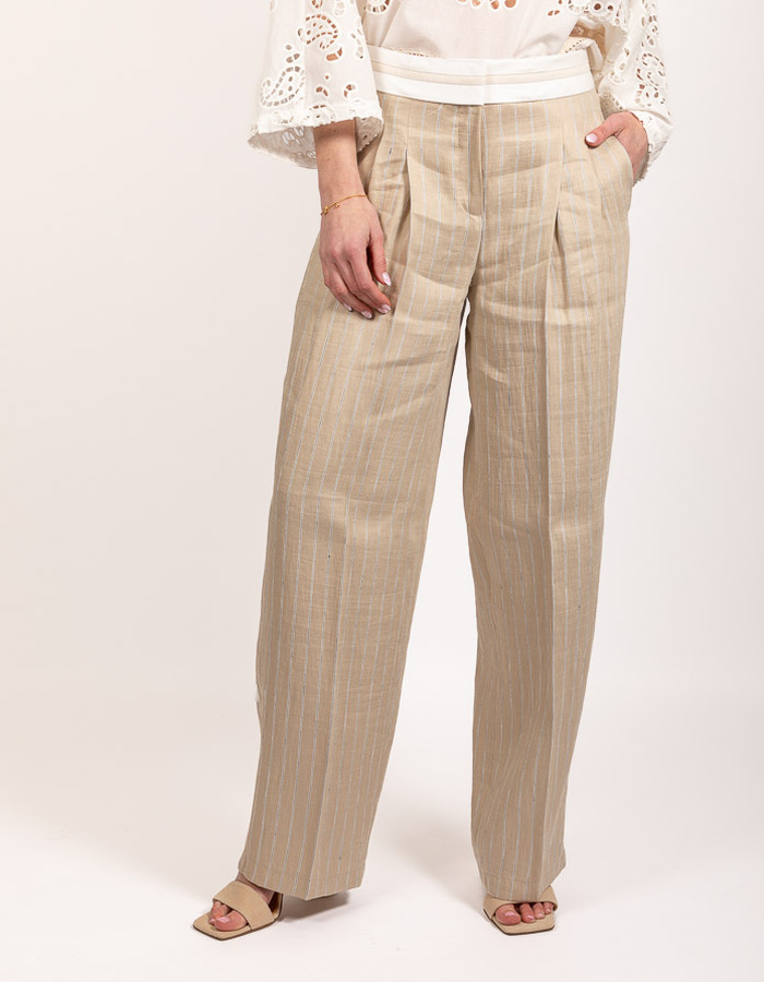 Cambio geklede broek beige