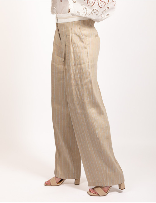 Cambio geklede broek beige