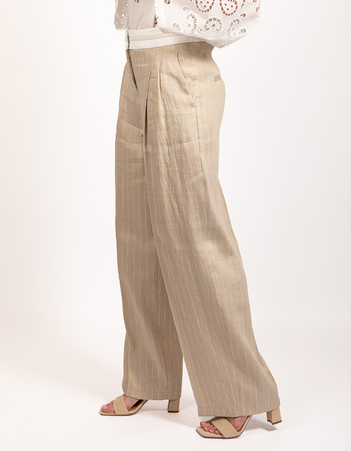 Cambio geklede broek beige