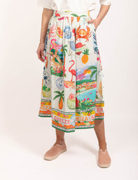 Princess Goes Hollywood midi rok multicolor