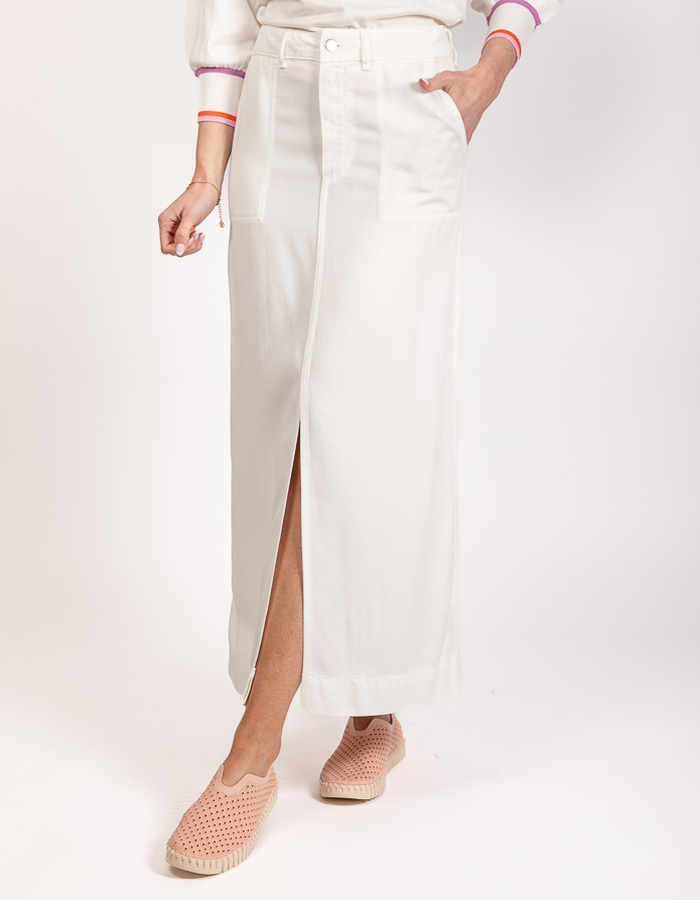 Senso lange rok wit