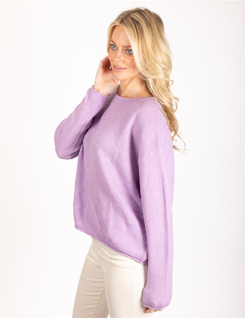 Mika Elles lange mouw pull paars