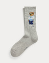 Grijze crew sokken met Polo Bear