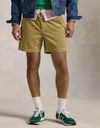 Beige corduroy short met drawstring