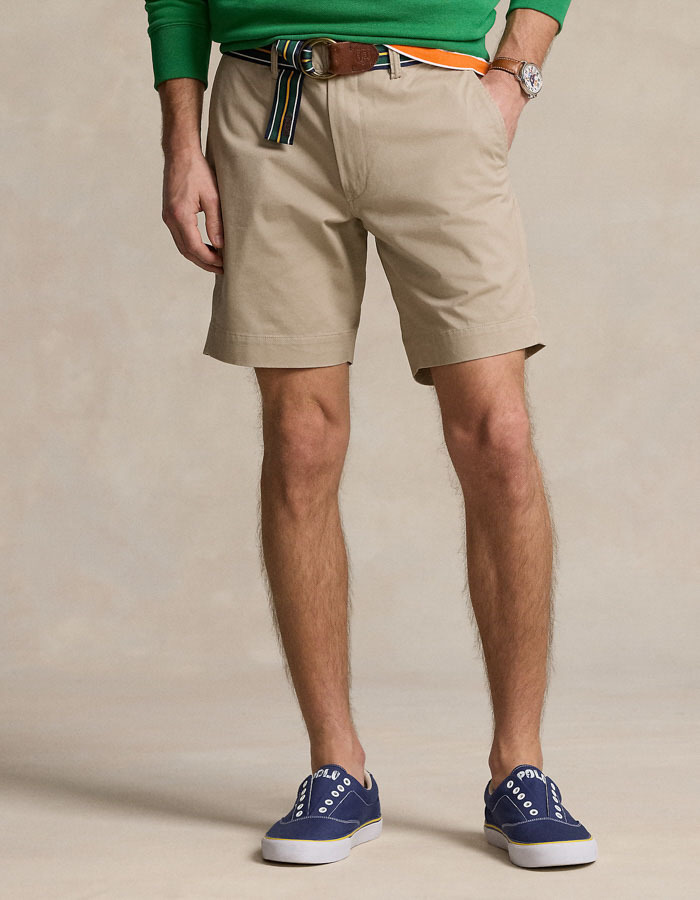 Straight fit stretch chino short