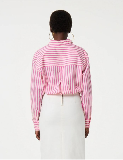 Fabienne Chapot lange mouw bloes roze