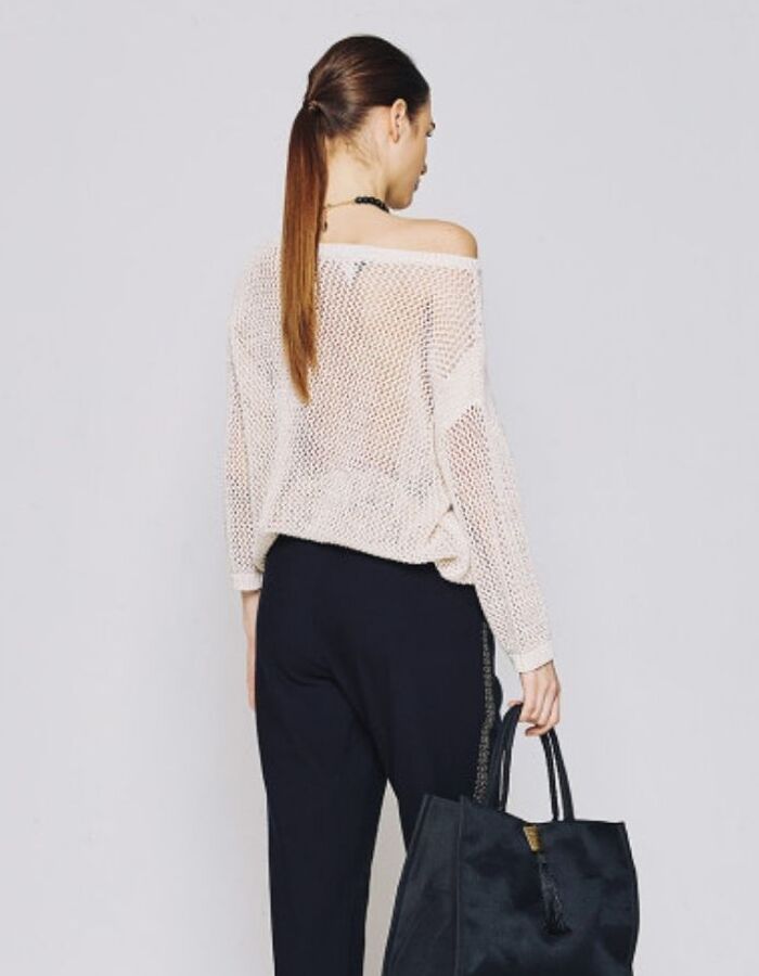Access 3/4 mouw pull beige