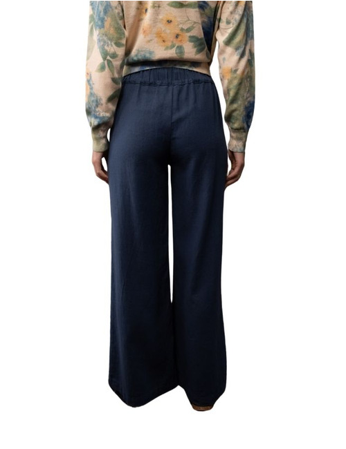 Jeff broek met elatische band blauw