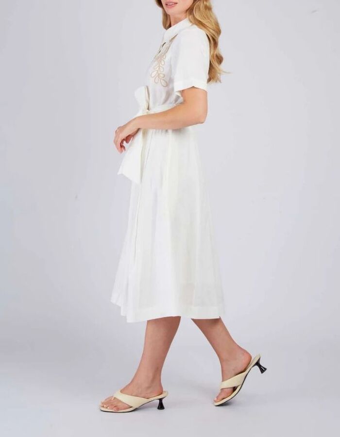 Rene Derhy kleed beige