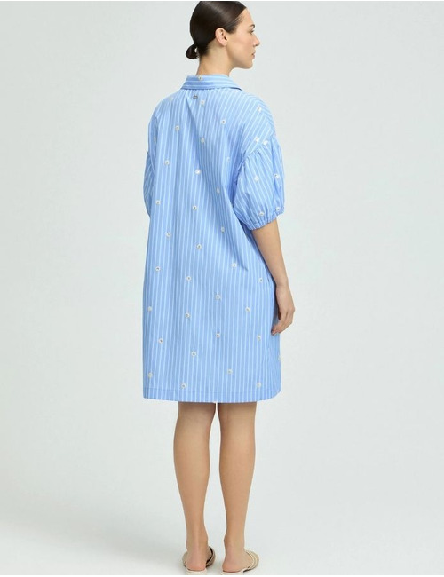 Xandres kort kleed blauw