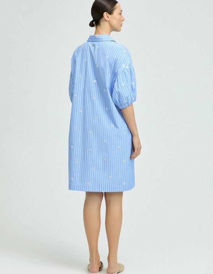 Xandres kort kleed blauw