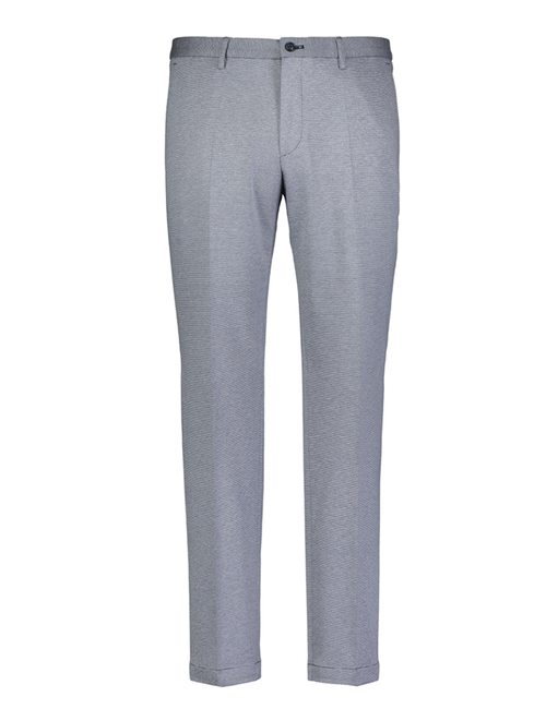 Lichtblauwe slim fit jersey kostuumbroek 55050 