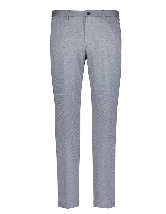 Lichtblauwe slim fit jersey kostuumbroek 55050 