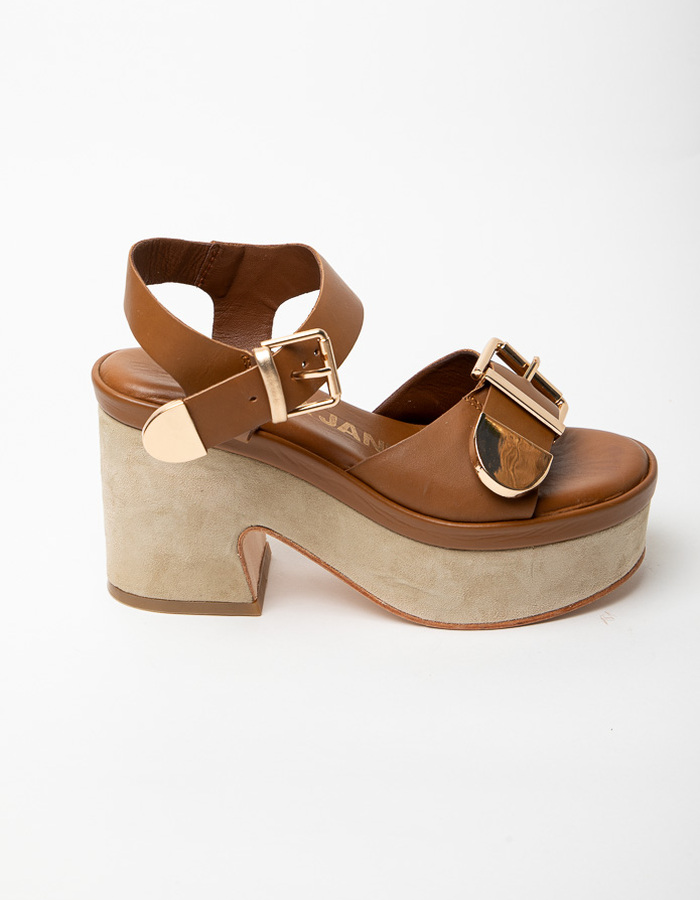 Janet & Janet sandaal cognac