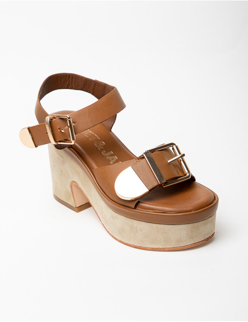 Janet & Janet sandaal cognac