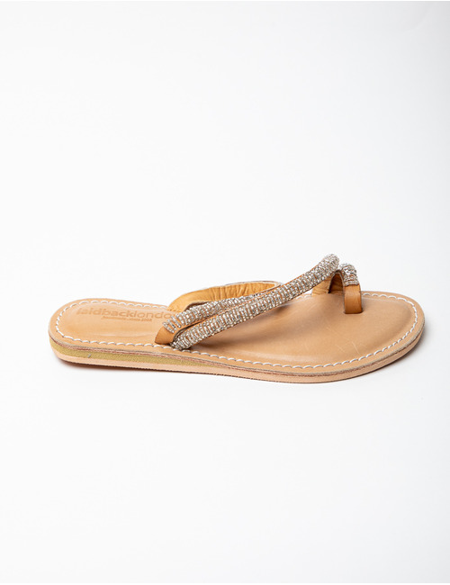 Laidback Londen slipper zilver