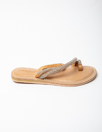 Laidback Londen slipper zilver