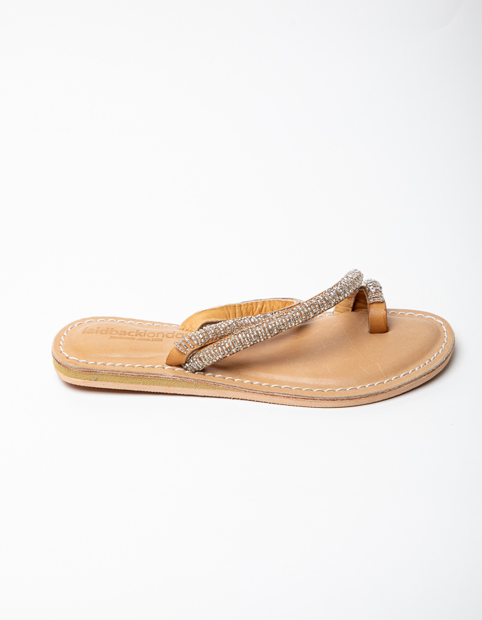 Laidback Londen slipper zilver