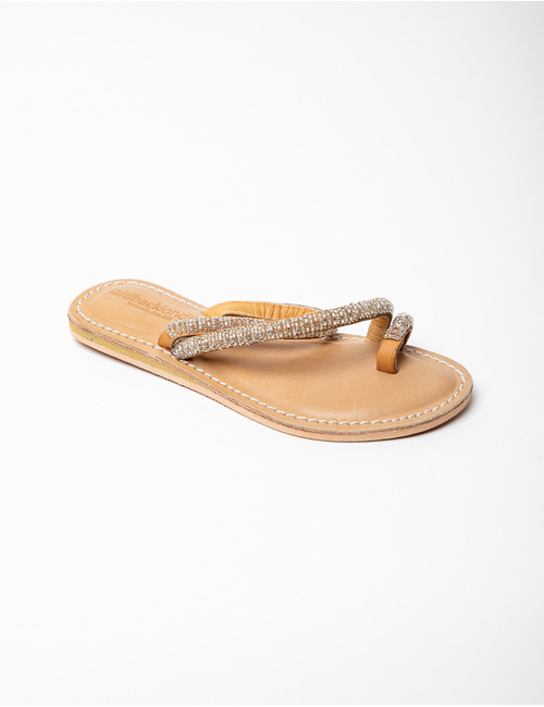 Laidback Londen slipper zilver