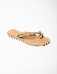 Laidback Londen slipper zilver