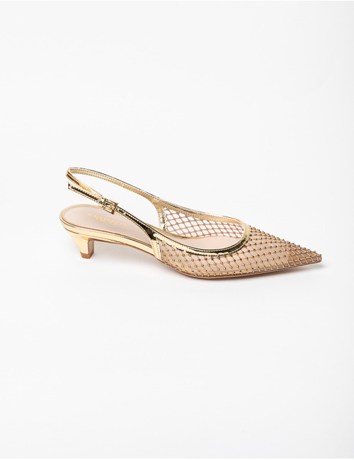 Slingback goud