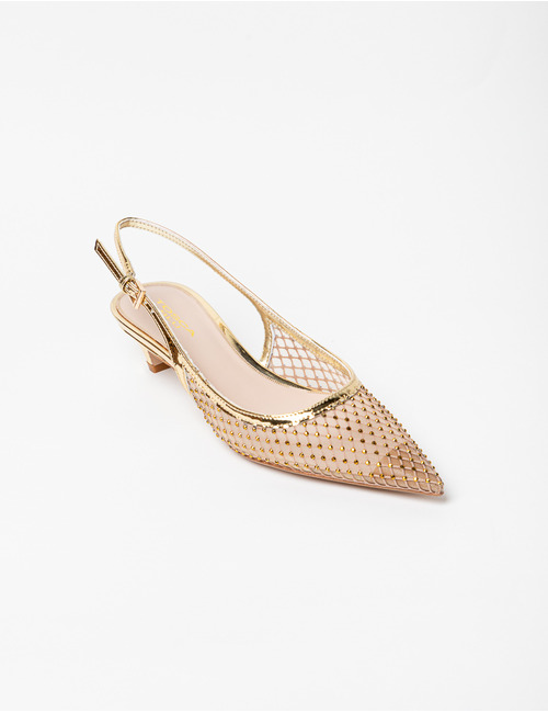 Slingback goud