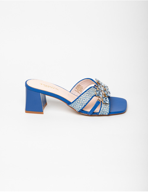 Muil met hak blauw