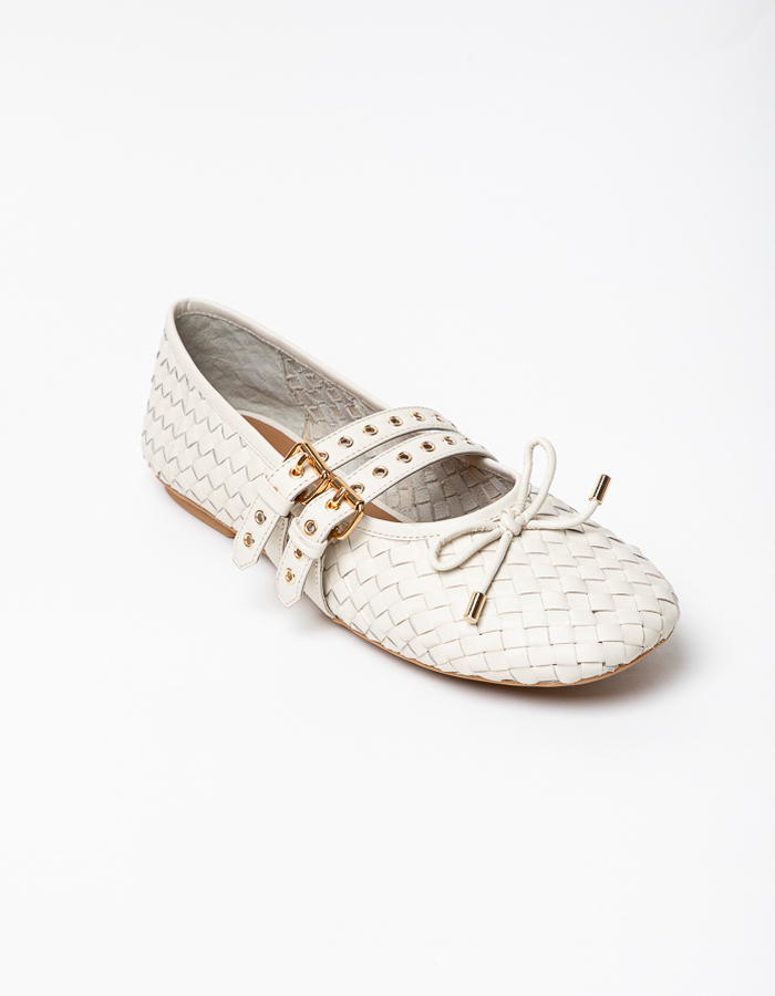 Elvio Zanon ballerina ecru