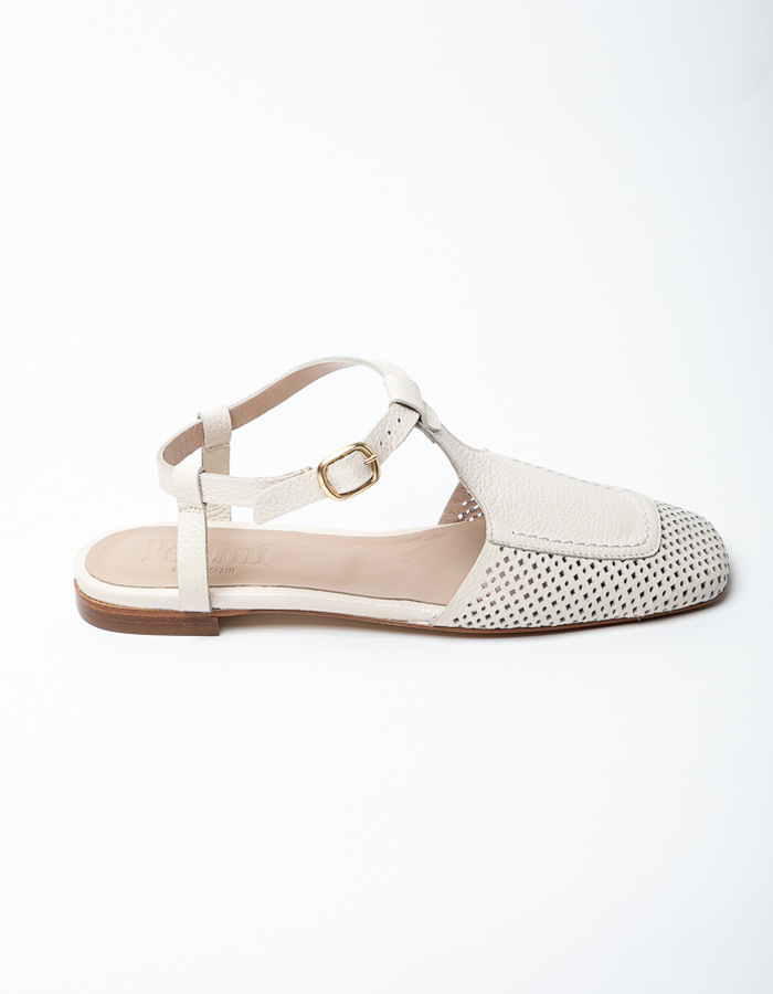 Pertini platte sandalen ecru