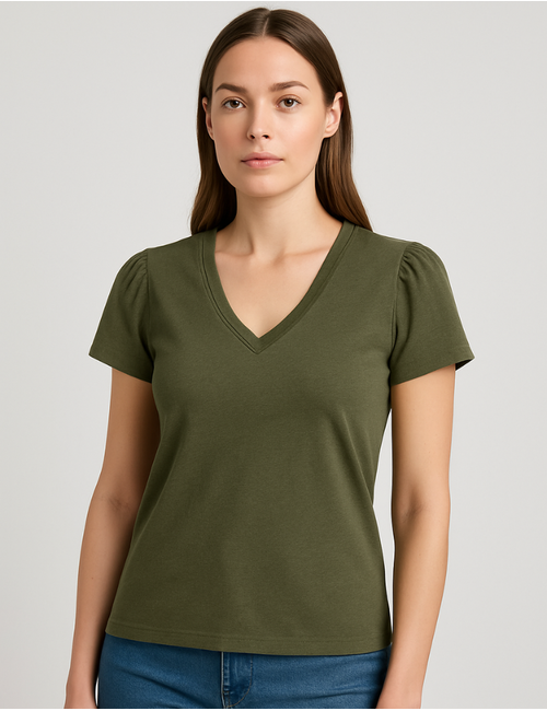 Due Amanti t-shirt kaki