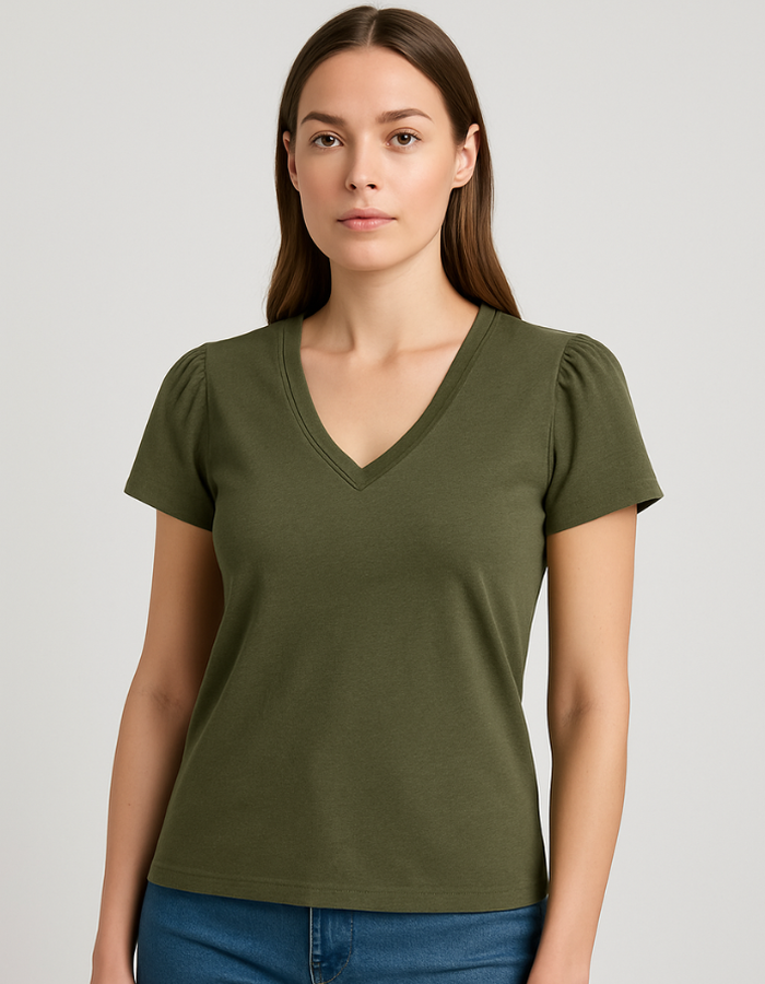Due Amanti t-shirt kaki