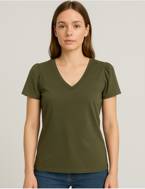 Due Amanti t-shirt kaki