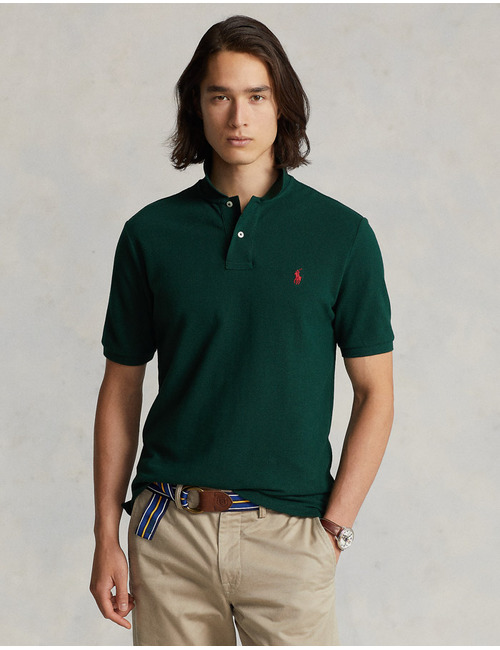 Custom Slim Fit Mesh Polo
